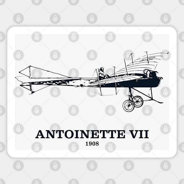 Antoinette VII 1908 Monoplane Sticker by Lakeric
